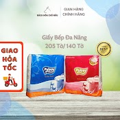 Lốc 2 Cuộn Giấy Bếp Đa Năng Pulppy Giấy 2 Lớp Cao Cấp Dùng Thấm Dầu, Lau Chùi Vệ Sinh Nhà Bếp, Văn Phòng