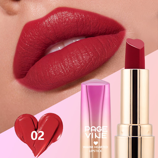 Title 3, Six-color Heart-shaped Matte Lipstick Easy To C...