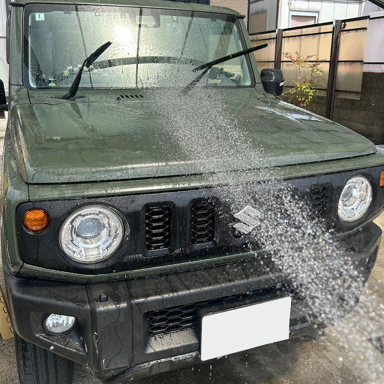 ジムニーの黄砂と花粉は敵・黄砂まみれ・洗車・新型ジムニー・マニュアル女子に関するカスタム事例の投稿画像3枚目