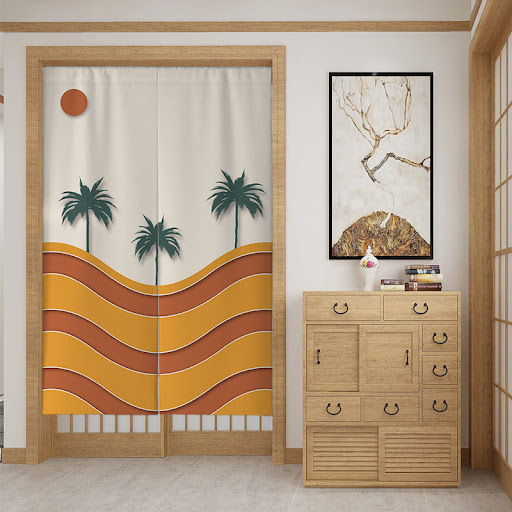 Title 8, Custom fabric door curtain partition curtain, c...
