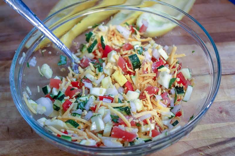 Remaining Ingredients Combined In A Bowl.