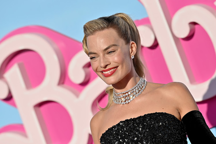 Margot Robbie attends one of the 'Barbie' premieres.