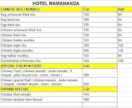 Hotel Ramananda menu 2