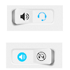 Earphone Toggle - On / Off Ear Phone or Speaker icon