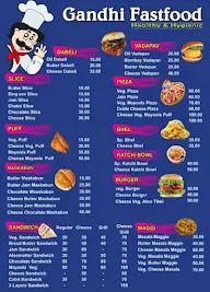 Gandhi Fast Food menu 1