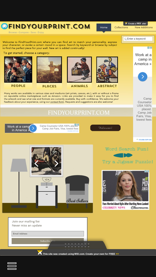 Android application Art Finder screenshort