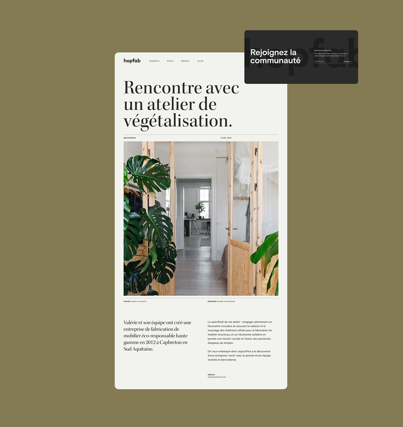 architecture artisanat design graphique direction artistique hopfab Illustrator UI ux Webdesign branding 