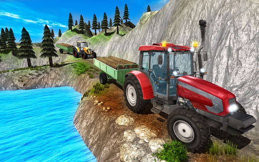Tractor Driver Transporter 3D Screen 3