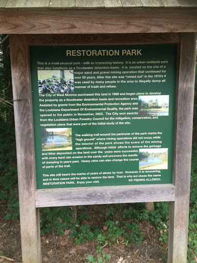 Restoration Park Welcome Center Entrance