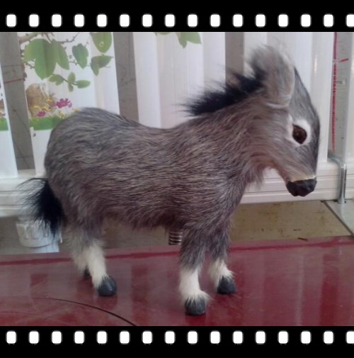 Title 5, Simulation Donkey Simulation Fur Craft Ornament...