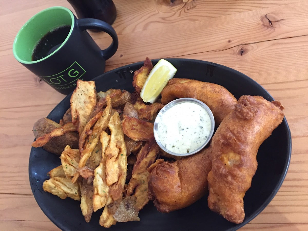 Fish and chips - gluten free!