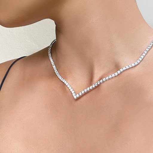 Title 4, Personalized V-shaped Full Diamond European And...
