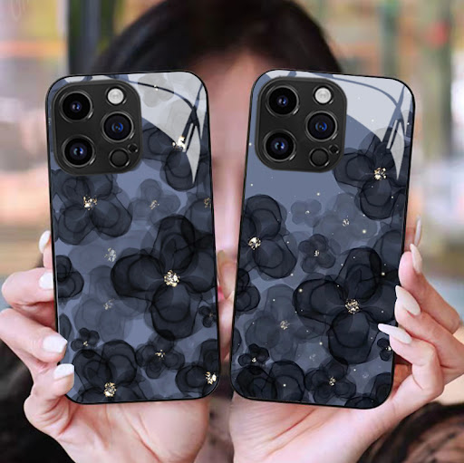 Title 1, Flower Glass Phone Case Protective Cover. Styli...