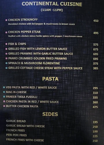 Piyu Cafe menu 