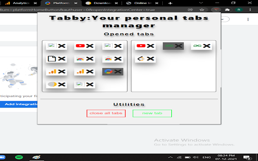 Tabby : Your personal tabs manager