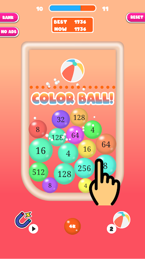 Screenshot 2048 Merge Balls