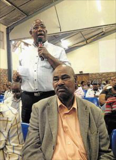 TIME FOR CHANGE: FEBRUARY 12, 2016 The people have spoken: Grahamstown resident Misile Nondzube makes his feelings known during an Eastern Cape Geographical Names Committee meeting on Thursday night