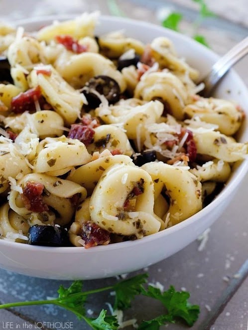 Pesto Tortellini Salad