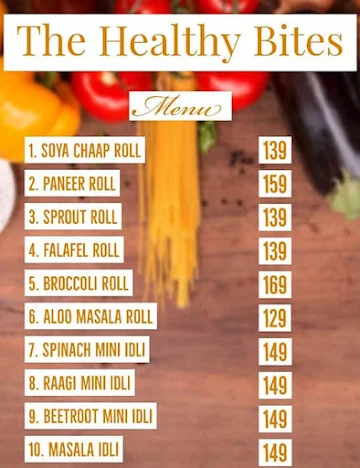 The Healthy Bites menu 