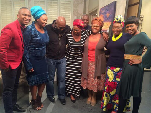 Generations actors share a giggle Picture: Twitter/@Sophla_Ndaba