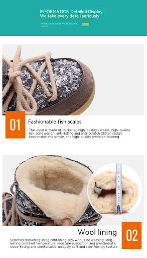Title 1, Childrens Snow Boots Womens Winter Warm Fleec...