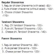 Tandoori Shawarma menu 1