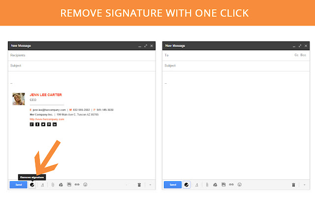 SignatureSatori: Gmail Signature Remover Beta chrome extension