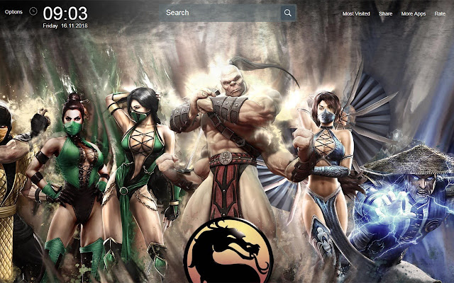 Mortal Kombat X Game Wallpapers New Tab