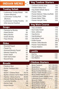 Lucknowee Tunday Kebab menu 2