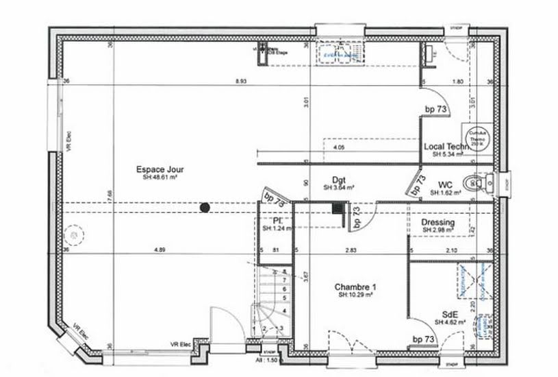  Vente Terrain + Maison - Terrain : 500m² - Maison : 120m² à Pacy-sur-Eure (27120) 