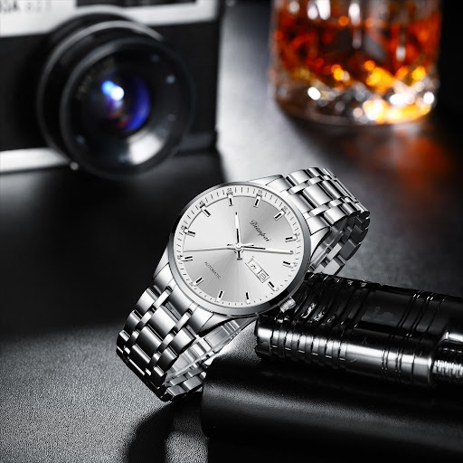 Title 8, Mens Automatic Steel Belt Waterproof Luminous ...