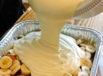 Banana Cream Cheese Pudding