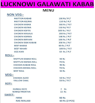 Lucknowi Galawati Kabab menu 2