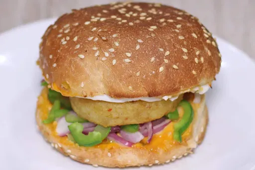 Cheese Aloo Tikki Burger