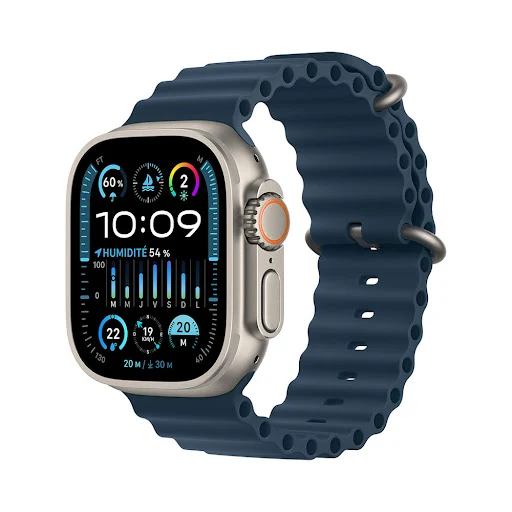 Đồng hồ Apple Watch Ultra 2 4G 49mm (Vỏ Titan Dây Silicone Blue) (MREG3VN/A)