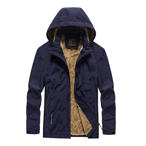 Title 5, Mens Jacket Plus Fleece Thick Casual Jacket Co...