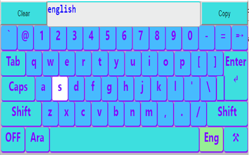 Arabic and English Keyboard