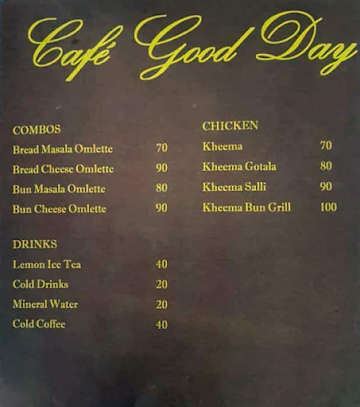 Cafe Good Day menu 