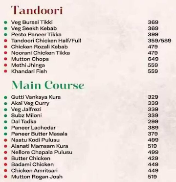 Alanati menu 