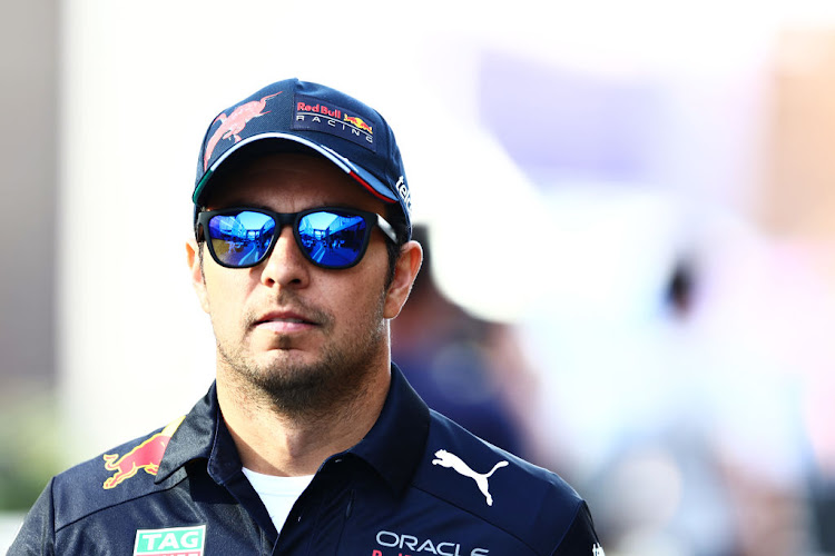 Sergio Perez during previews ahead of the F1 Grand Prix of Saudi Arabia at the Jeddah Corniche Circuit on March 24, 2022.