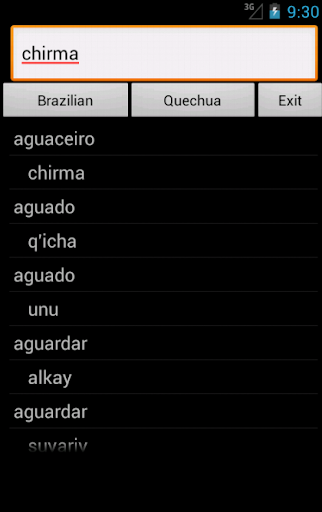 Quechua Brazilian Dictionary