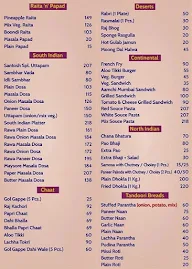 City Om Sweets Snacks & Restaurant menu 1