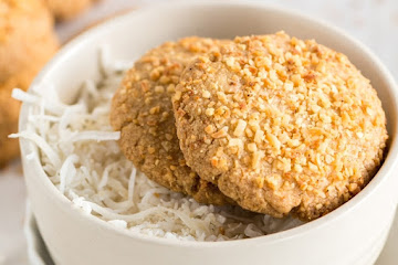Eggless Coconut Cookies