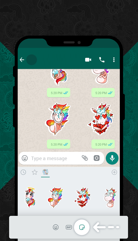 Unicorn Stickers for WhatsApp (WAStickerApps)のおすすめ画像3