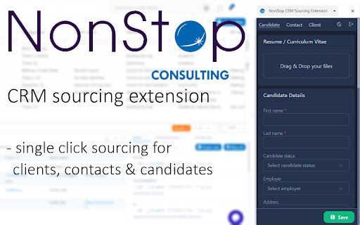 NonStop CRM Sourcing Extension