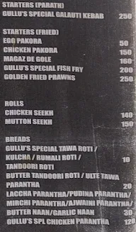 Gullu's menu 2