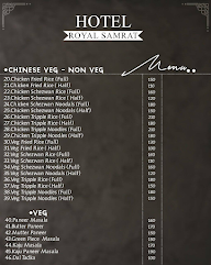 Royal Samrat Hotel menu 2