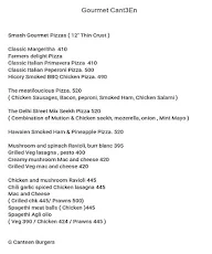 Gourmet Canteen menu 2