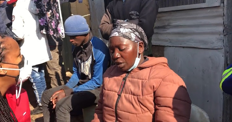 Judite Manhiça, who lost her son and his partner in the gas leak tragedy at Angelo informal settlement in Boksburg.