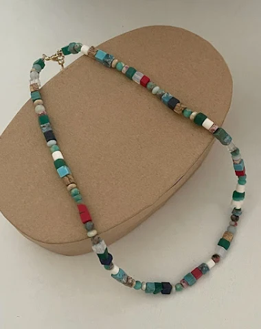 Collier de Pierres Naturelles Color - 1
